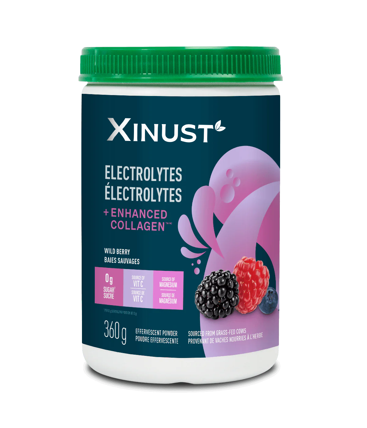 Xinust Electrolytes + Enhanced Collagen - Wild Berry